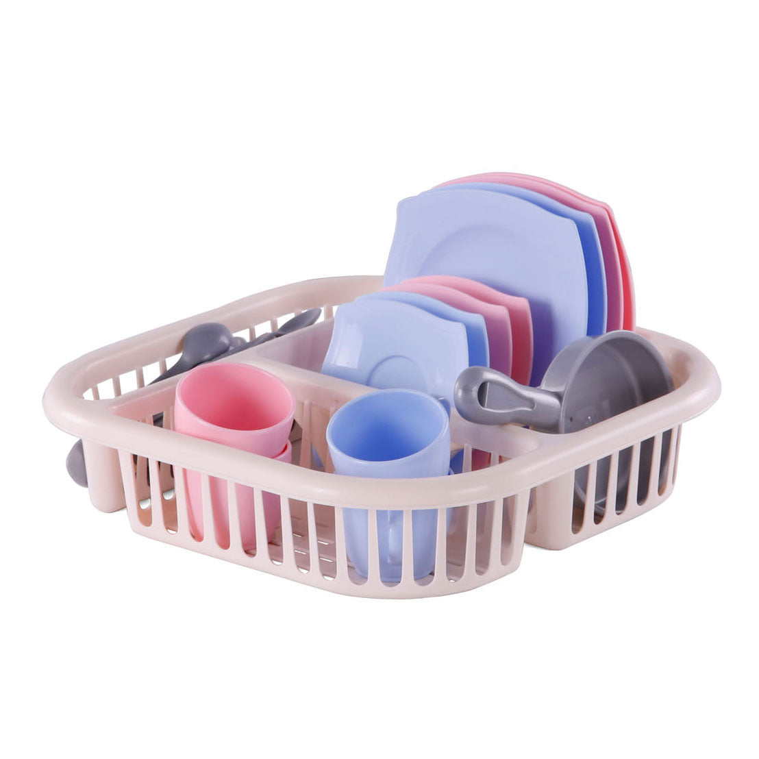 Cavallino Service med opvaskende rack pink, 30dlg.