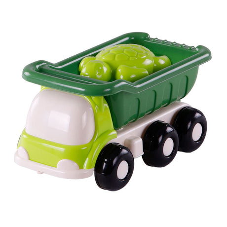 Cavallino Beach Kiepwagen med 4 sandformer grøn