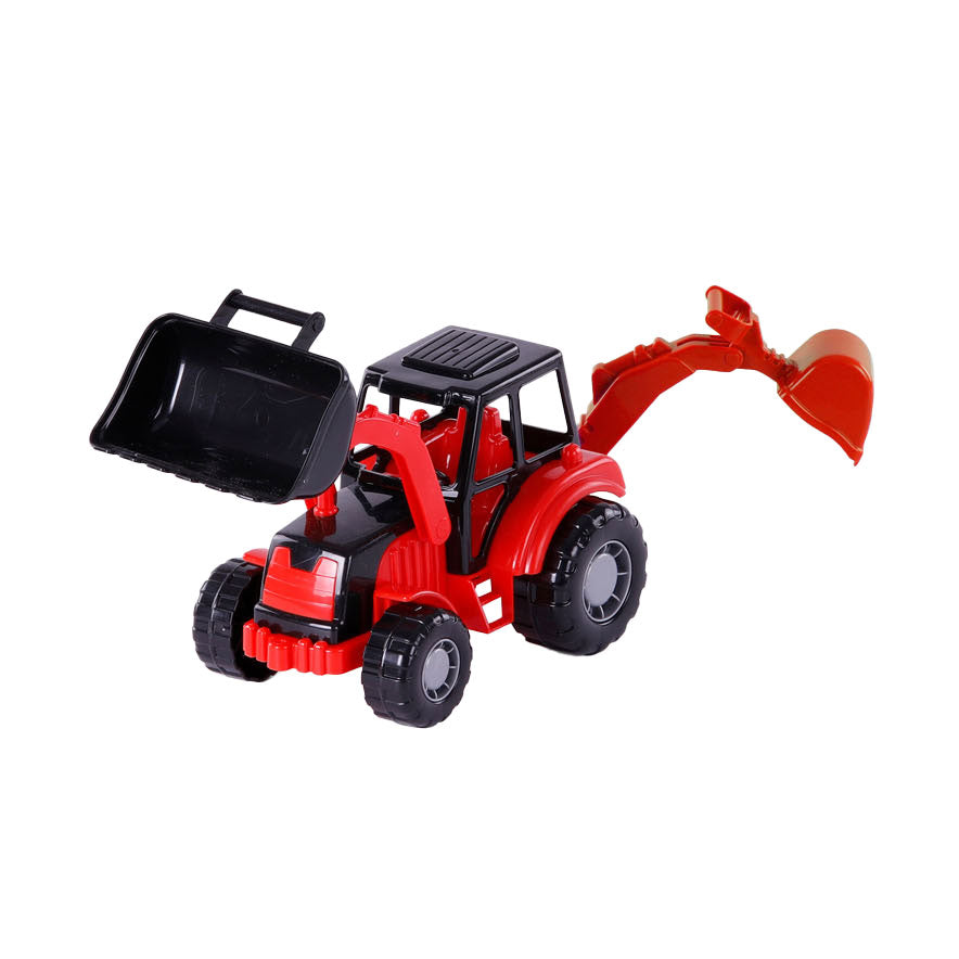 Cavallino junior gravemaskine traktor rød