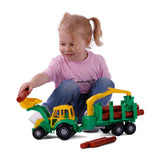 Cavallino junior traktor med kran trailer og træ, 46 cm