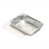 Papstar take-away aluminium skåle 800ml med pap låg, pakke med 10 stk