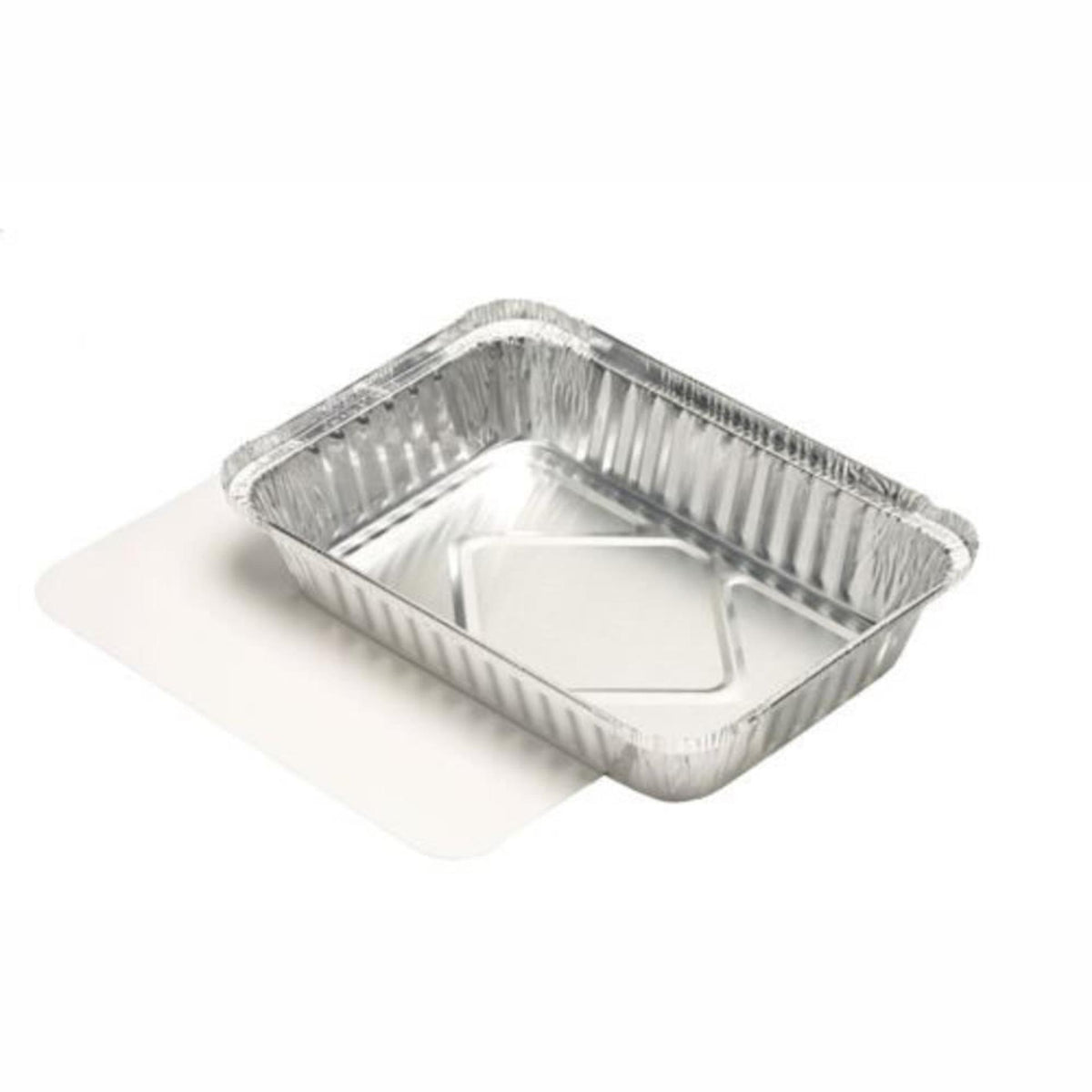 Papstar take-away aluminium skåle 800ml med pap låg, pakke med 10 stk