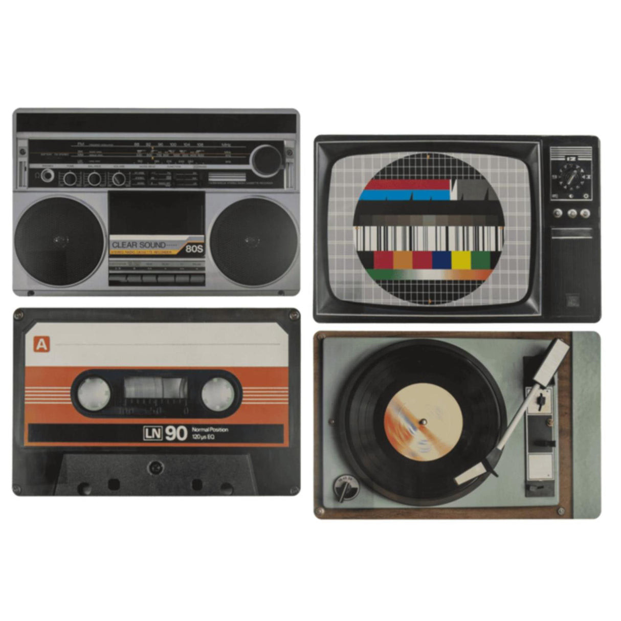 Ootb dækkeserviet hi-fi elementer 44x29cm 4 ass.