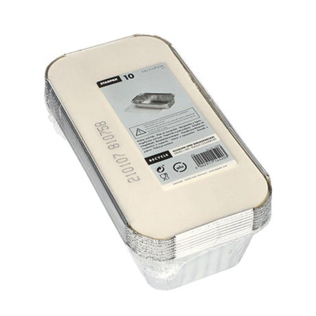 Papstar take-away aluminium skål 1 liter med pap låg, pakke med 10 stk
