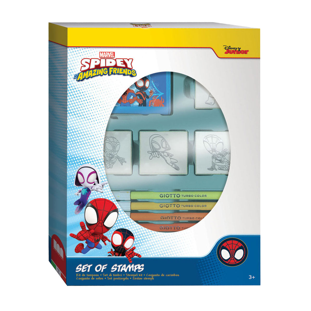 Multiprint Spidey Stamp Set med 4 frimærker