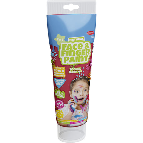 Boti naturlig ansigtsfingermaling tube - rød, 100ml