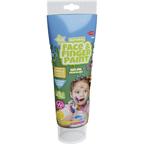 Boti naturlig ansigts fingermaling tube - grøn, 100ml