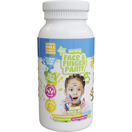 Boti natural face fingerpaint flaske - hvid, 250ml