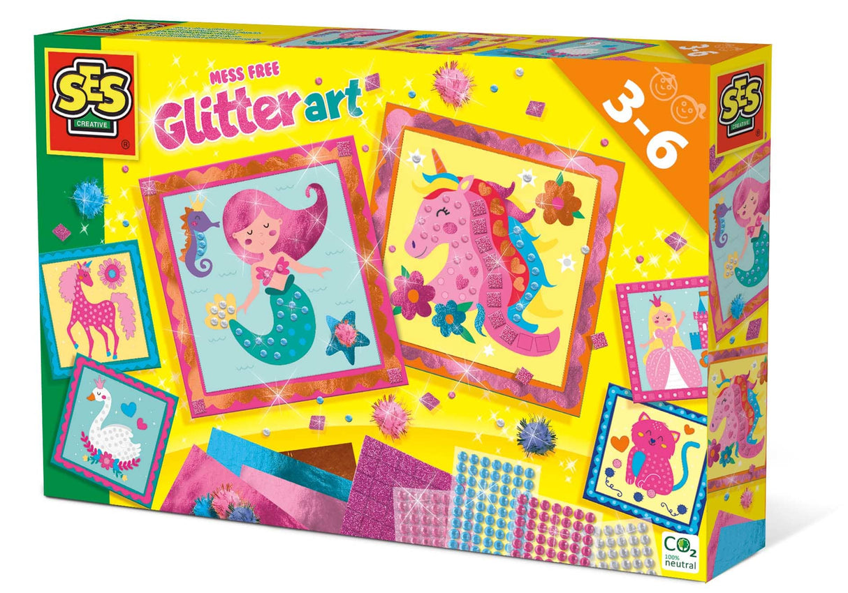 Ses rodfri glitterkunst uden rod