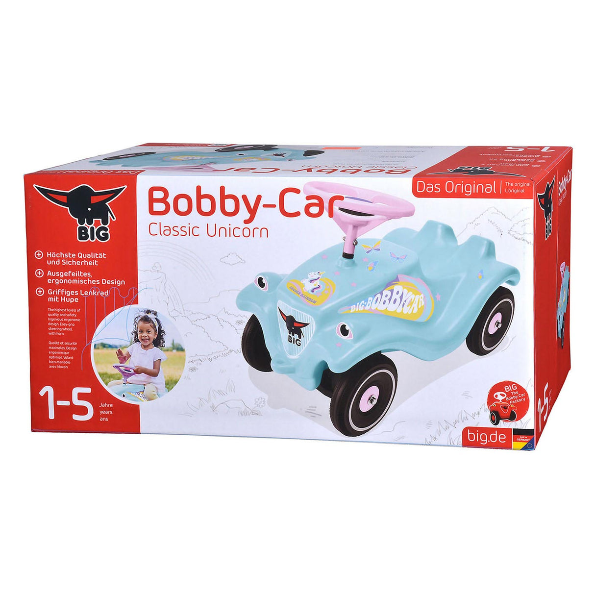 Big Bobby Car Classic Unicorn Walking Car