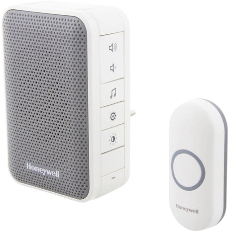 Honeywell home dc313np2 - trådløs dørklokke - hvid - med lydløs tilstand