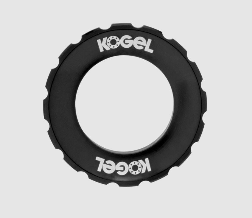 Kuglelåsering centerlock kompatibel rotor låsering ekstern sort