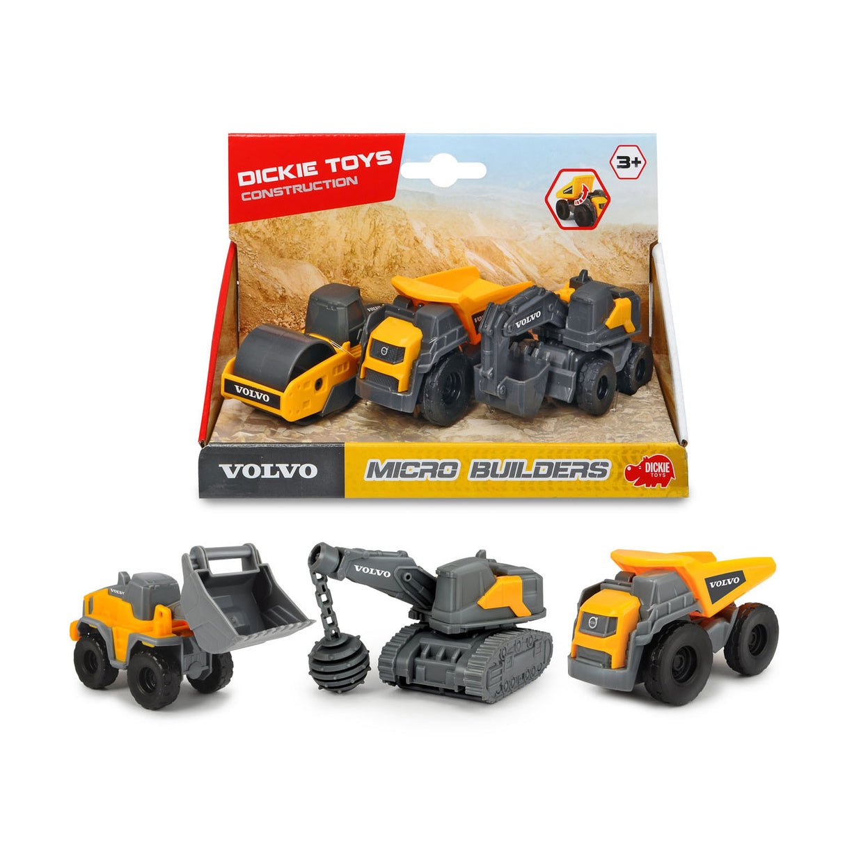 Dickie Volvo Micro Working Vehicles, 3 ..