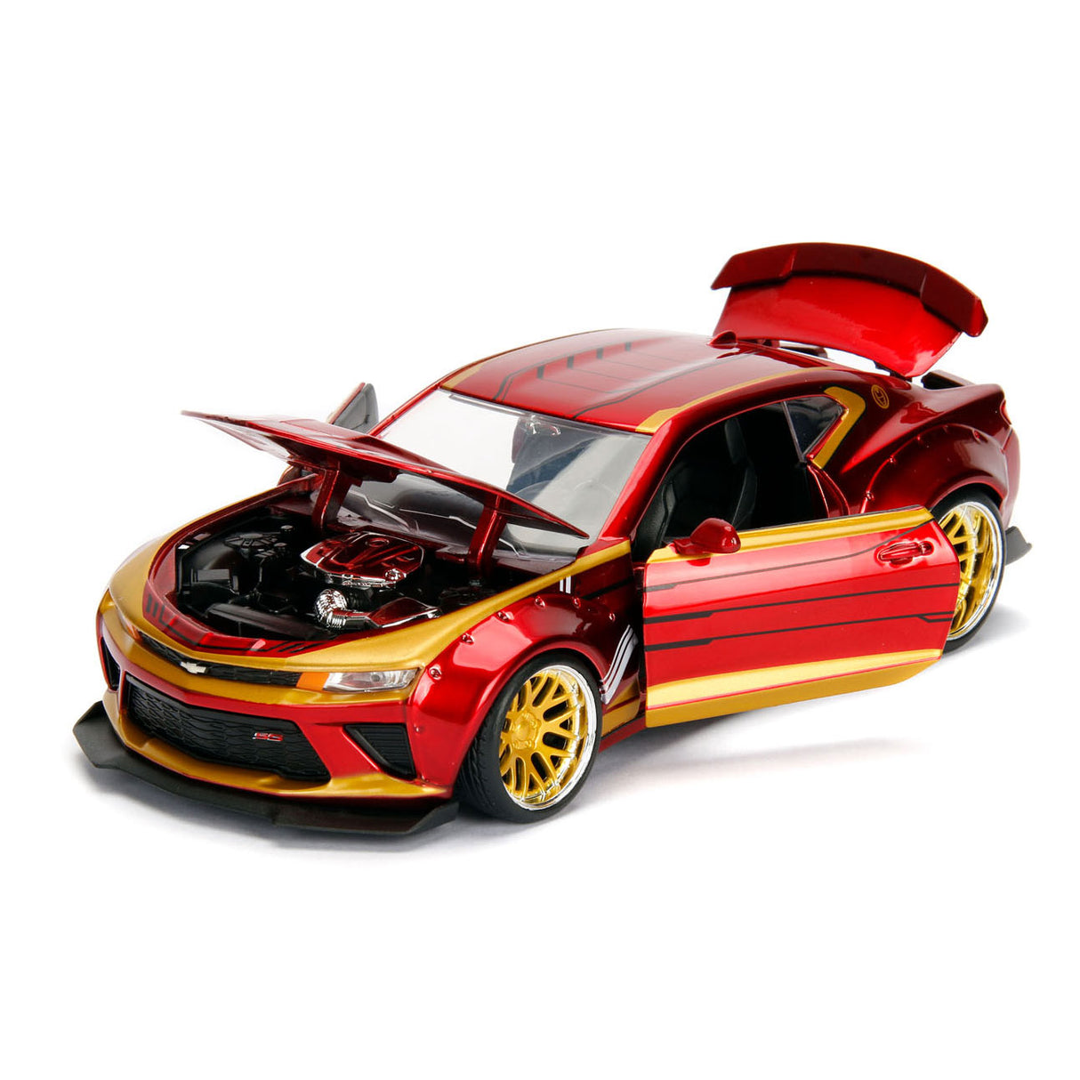Jada legetøj - marvel ironman 2016 chevy camaro ss - 1:24 - die-cast - fra 8 år - legetøjskøretøj
