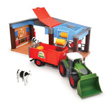 Dickie legetøjsgård - traktor med trailer - 30cm - legetøjsfarm