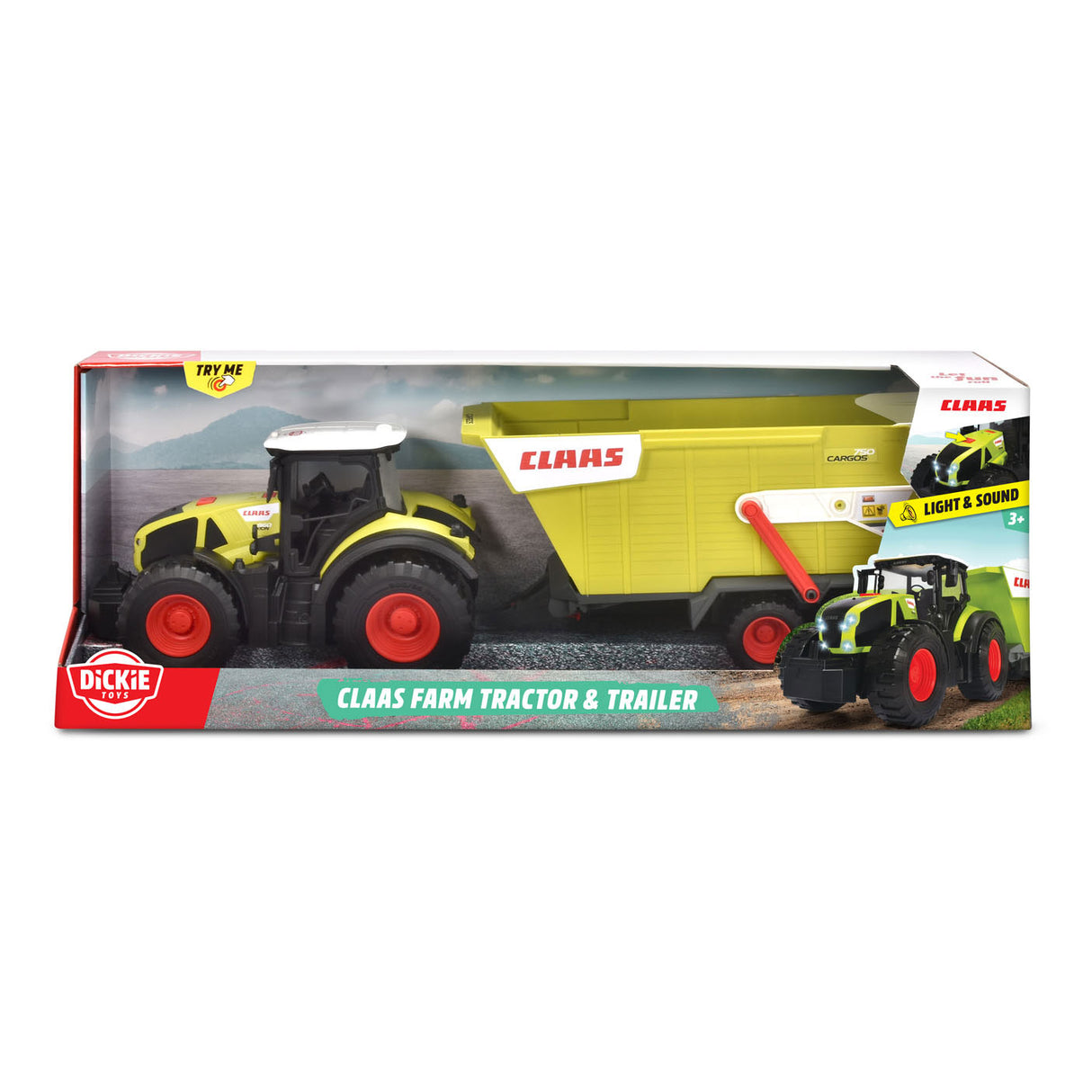 Dickie Claas traktor med tipvogn