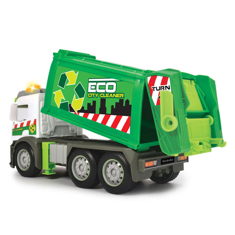 Dickie legetøj action truck - skraldebil - 26 cm - lys og lyd - legetøjskøretøj