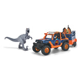 Dickie dino jeep med trailer legesæt
