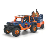 Dickie dino jeep med trailer legesæt