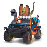 Dickie dino jeep med trailer legesæt
