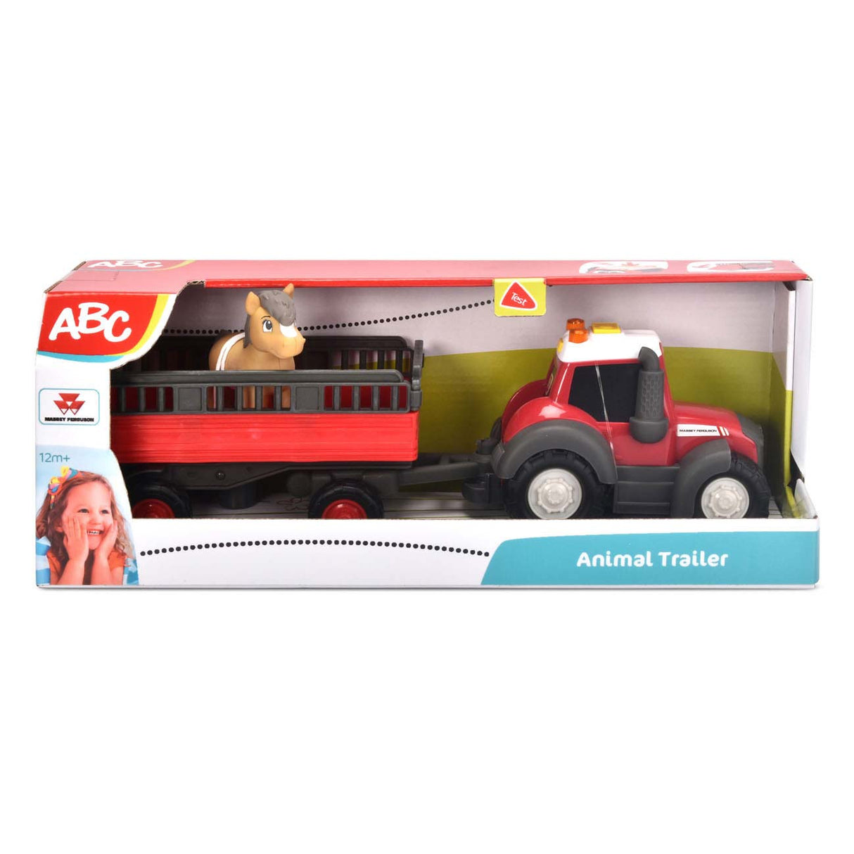 ABC Massey Ferguson med trailer og hest