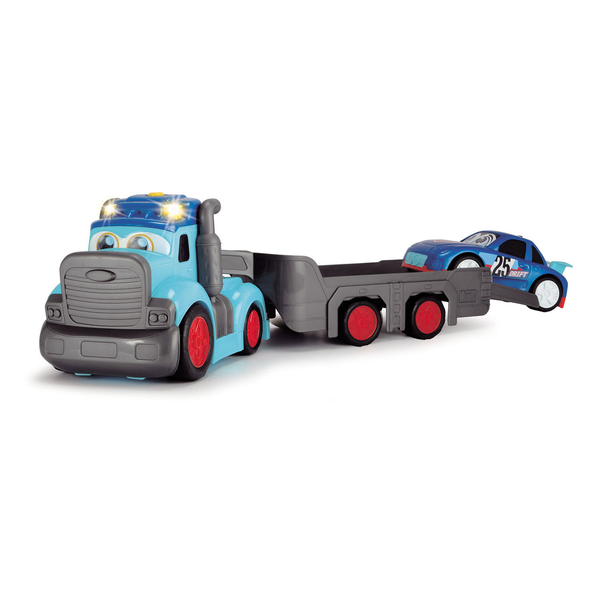 Dickie legetøj abc teddi trucker 60 cm - lys lyd - legetøjskøretøj