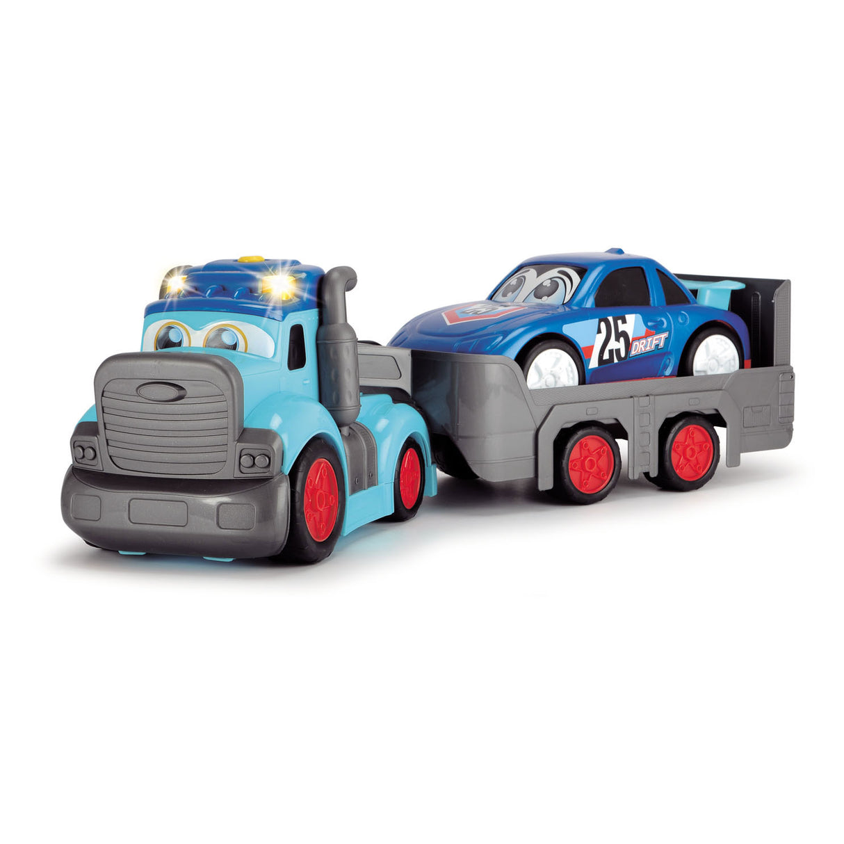 Dickie legetøj abc teddi trucker 60 cm - lys lyd - legetøjskøretøj