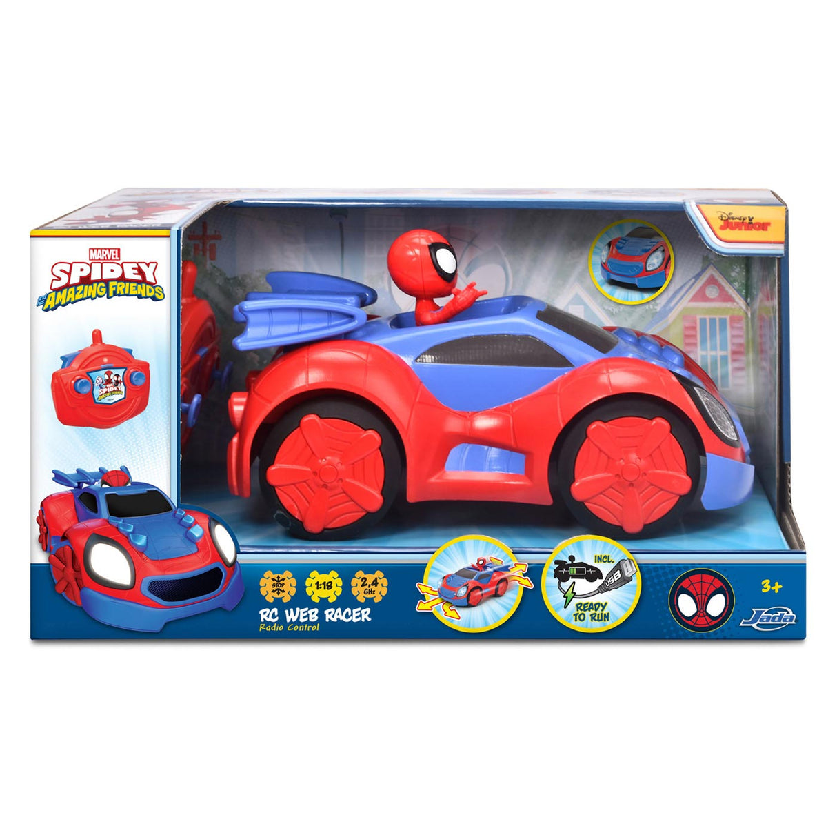 Dickie Jada RC Spidey Web Racer kontrolleret bil