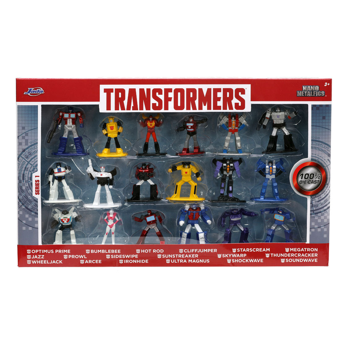 Jada Toys Transformers Nano Wave 1 Play Figur 18st.