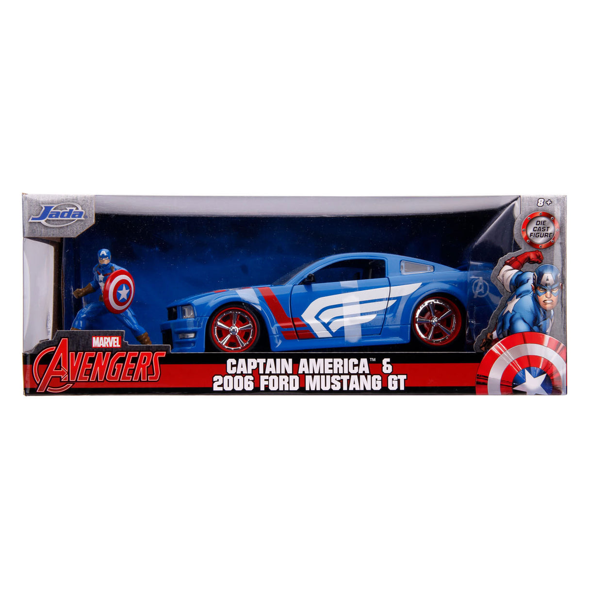 Jada Avengers Captain America med auto 1:24