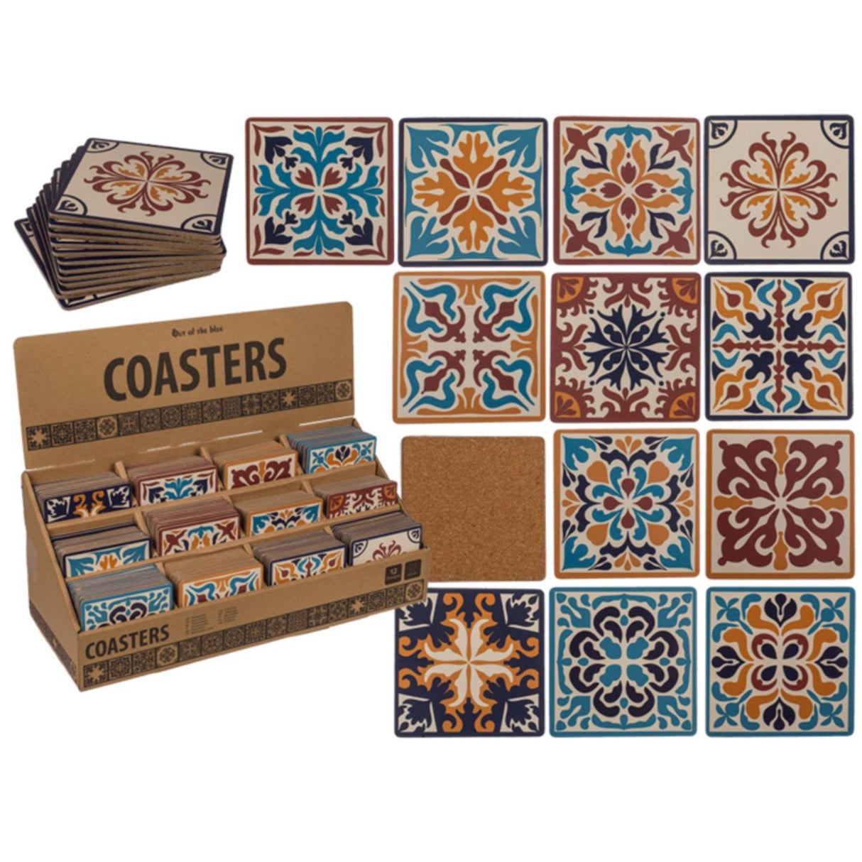 Ootb coaster mosaik kork 9,5x9,5x0,5cm