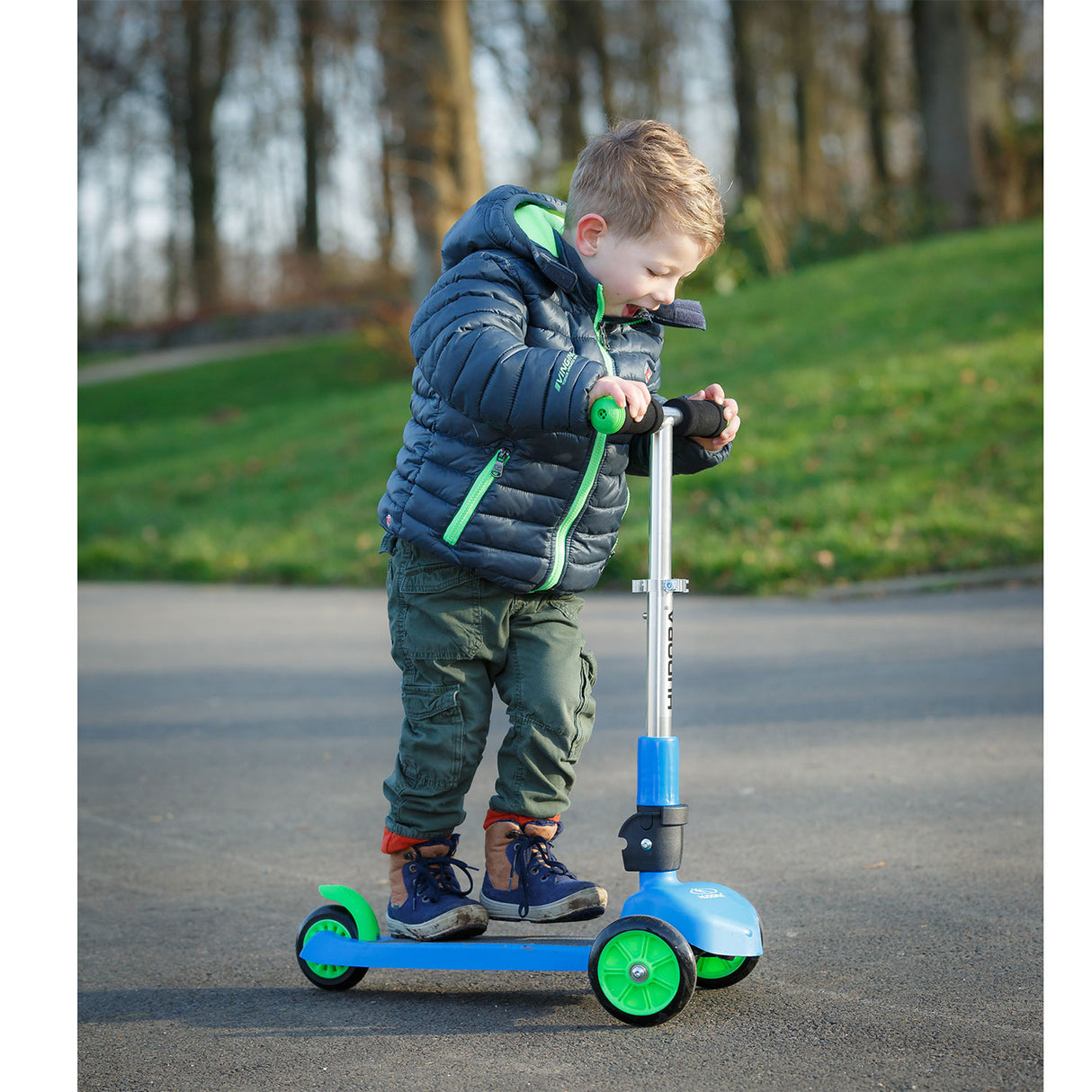 Hudora flitzkids scooter - blå