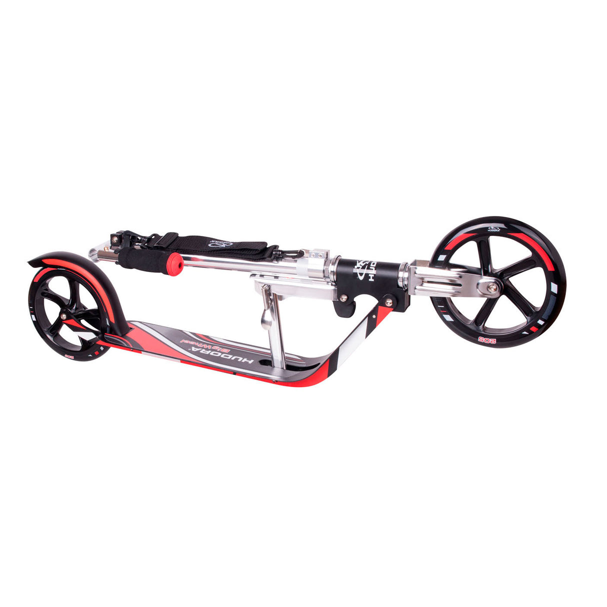 Hudora scooter big wheel step rx205 - sort rød