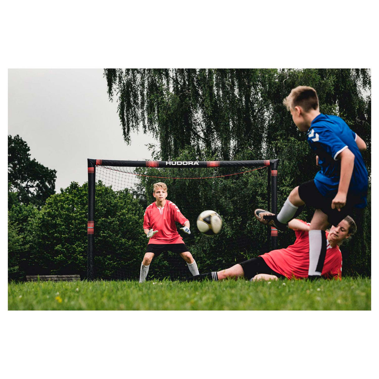 Hudora Fodboldmål Pro tekt 240