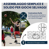 Hudora basketball ring metal med net