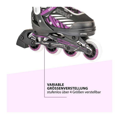 Hudora Skeelers Mia Black Purple, størrelse 37-40
