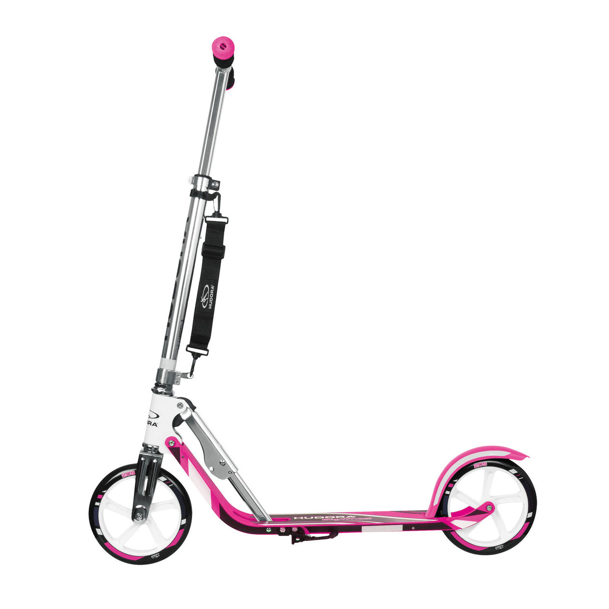 Hudora scooter big wheel step rx205 - hvid pink