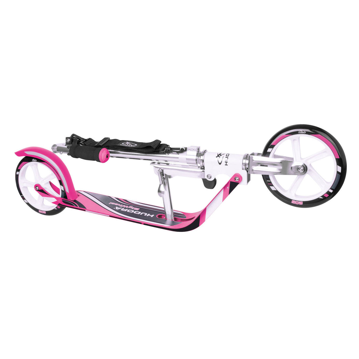Hudora scooter big wheel step rx205 - hvid pink