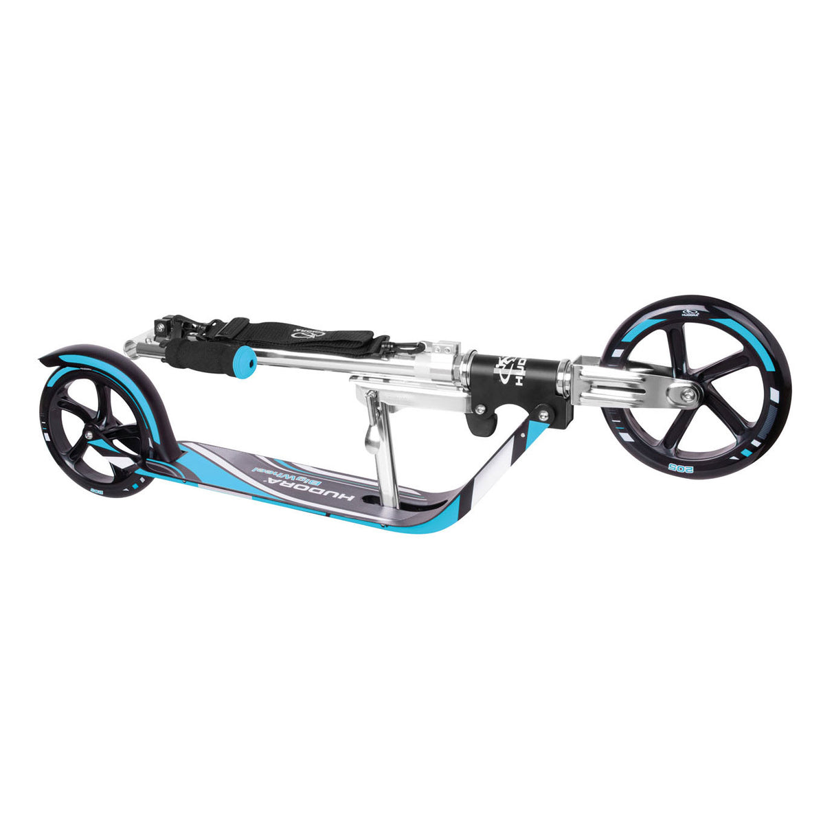 Hudora scooter big wheel step rx205 - sort blå