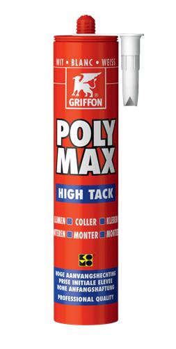 Griffon polymax high-tack monteringssæt 425gr hvid