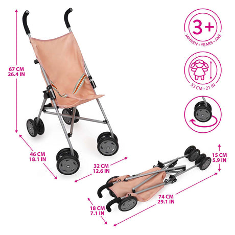 Lobbes legetøj, fx buggy, foldbar dukkevogn