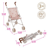 Buggy dukke barnevogn ballet flora