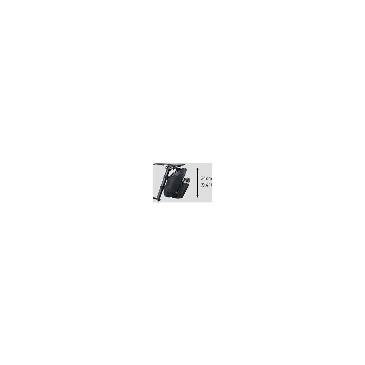 Topeak Mondacack Hydro Saddle Bag - Nylon, aftagelig, sort, 1,7L