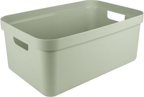 Solvareopbevaringsboks sigma - plastik - 45 liter - lysegrøn - opbevaringsbokse spande - opbevaring - 39 x 59 x 24 cm
