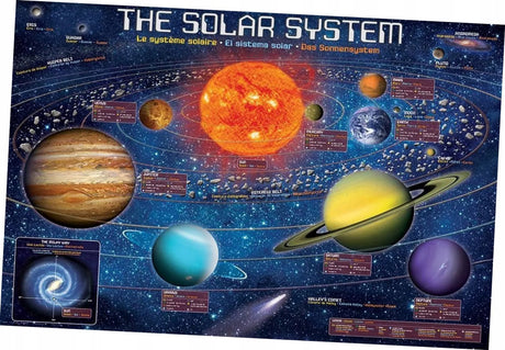 Eurographics - solsystemet - 500xl brikker 68×48cm (b×h) - puslespil