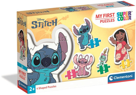 Clementoni mit første puslespil - 4 børnepuslespil med 3 til 12 brikker - disney puslespil puslespil - første puslespil til småbørn og småbørn