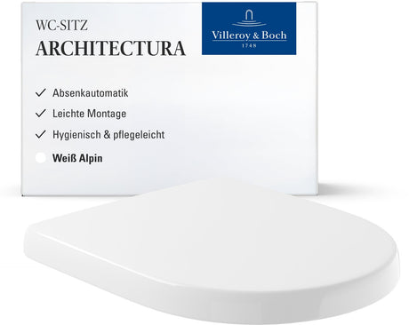 Villeroy boch v b omnia architectura toiletsæde hvid