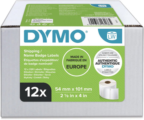 Adresselabel dymo s0722420 mat hvid