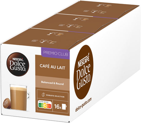 Nescafé dolce gusto kapsler café au lait - 48 kaffekopper til 48 kopper kaffe