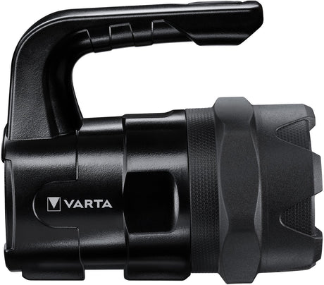 Varta Indestructible BL20 Pro lommelygte - 400 lumen - 400 meter lysrækkevidde - inklusive 6x AA batterier - IP54 stænksikker - faldsikker op til 4 meter